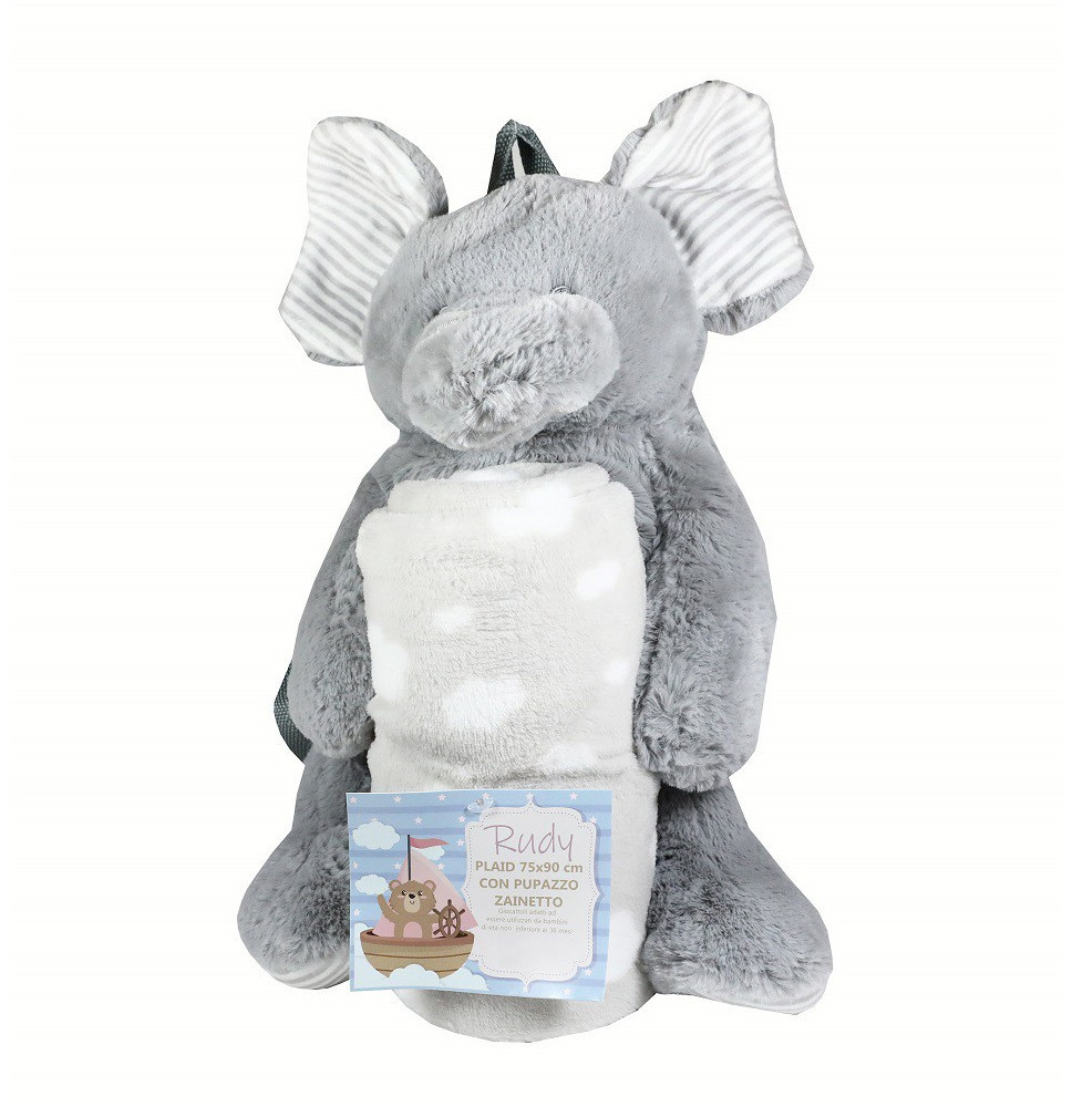 Elefánt gyermek hátizsák és gyermek takaró