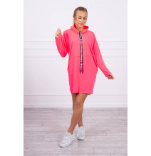 Ruha kapucnival Bonjour MI0153 neon rózsaszín