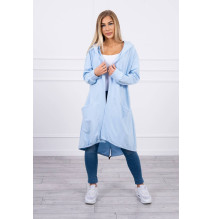 Kardigánt oversize MI0044 égszínkék