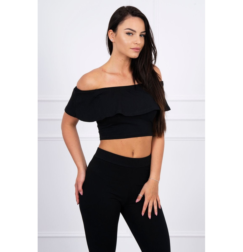 Női szett MI8885 egy fodorral fekete