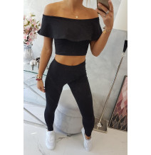 Női szett MI8885 egy fodorral fekete