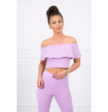 Női szett MI8885 egy fodorral lila