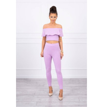 Női szett MI8885 egy fodorral lila