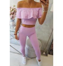 Női szett MI8885 egy fodorral lila