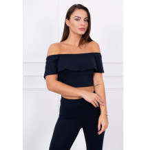 Női szett MI8885 egy fodorral sötétkék