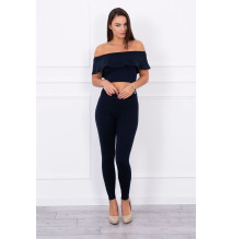 Női szett MI8885 egy fodorral sötétkék