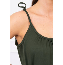 Női ruha vékony hevederekkel MI9080 khaki