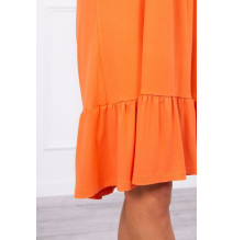 Női ruha vékony hevederekkel MI9080 sárgabarack