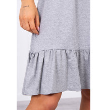 Női ruha vékony hevederekkel MI9080 szürke