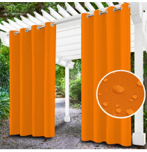 Kerti függöny a gyűrűk a teraszon MIG143 narancs