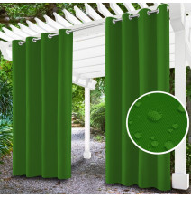 Kerti függöny a gyűrűk a teraszon MIG31 zöld