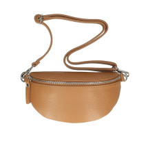 Bőr deréktáska MI163 konyak Made in Italy