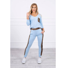 Női szett Párduc MI0068 égszínkék
