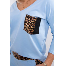 Női szett Párduc MI0068 égszínkék