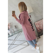 Kardigánt oversize MI9005 sötét rózsaszín