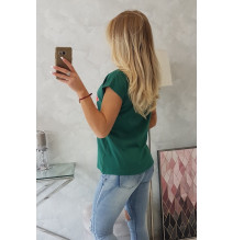Női nyomtatott póló MI8985 zöld