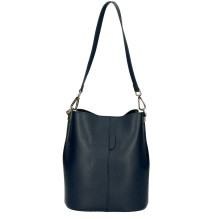 Bőr kézitáska 401 Made in Italy sötétkék