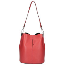 Bőr kézitáska 401 Made in Italy piros