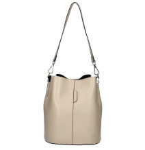 Bőr kézitáska 401 Made in Italy szürkésbarna