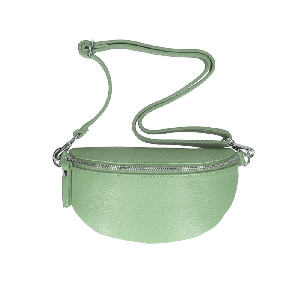 Bőr deréktáska MI163 Menta Made in Italy