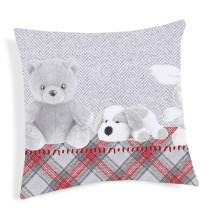 Párnahuzat Plüssök piros 40x40 cm MADE IN ITALY