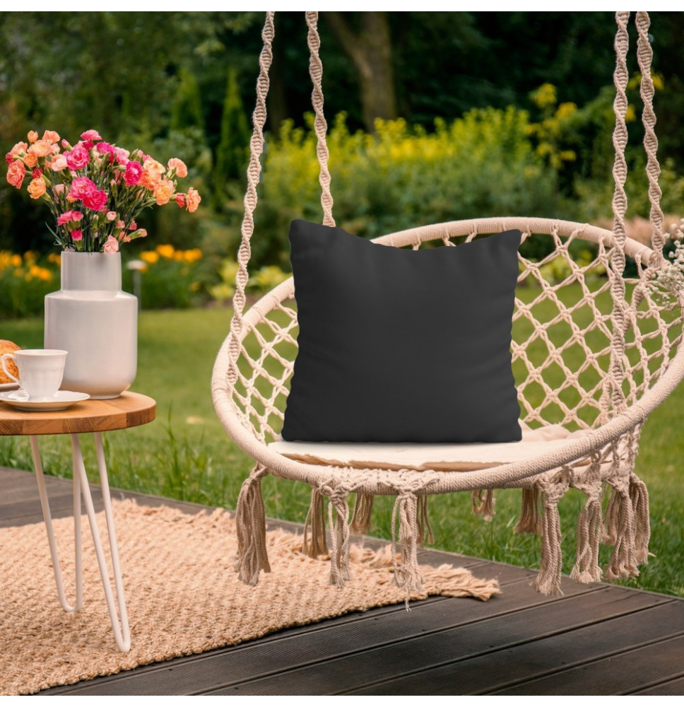 Kerti párna vízálló 50x50 cm fekete