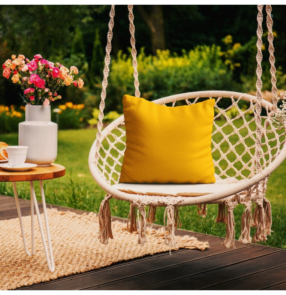 Kerti párna vízálló 50x50 cm sárga