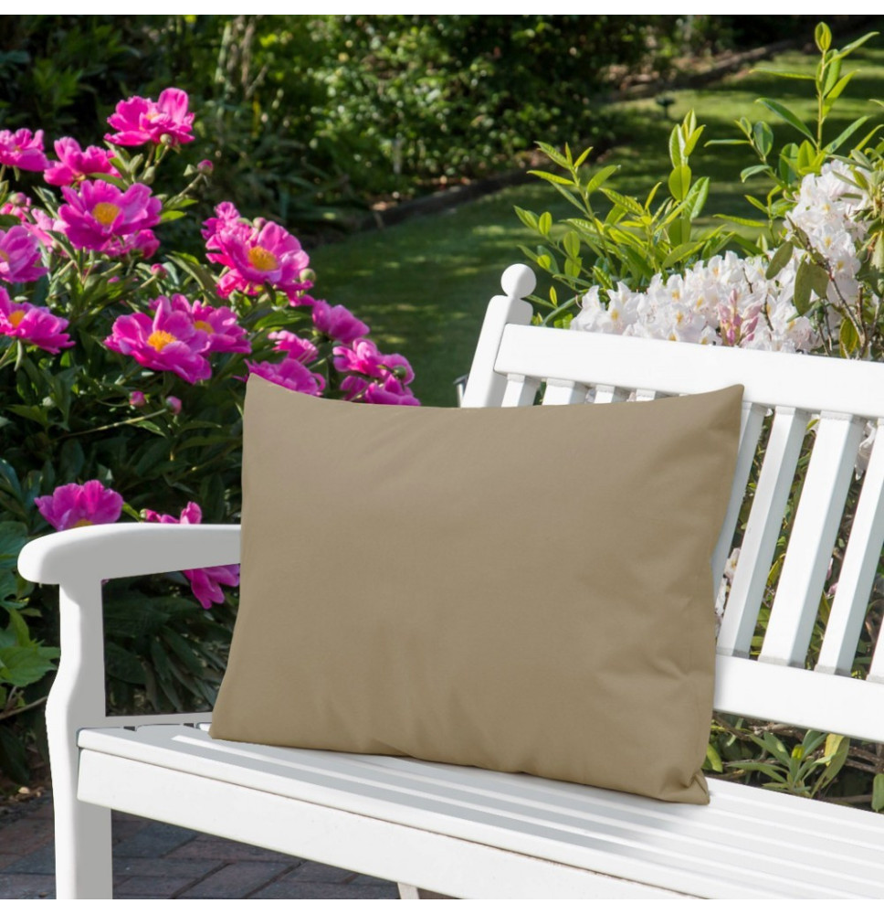 Kerti párna vízálló 50x70 cm sötét bézs