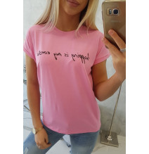Női póló SHOPPING MY CARDIO világos rózsaszín MI65297
