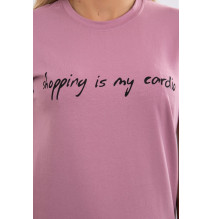 Női póló SHOPPING MY CARDIO sötét rózsaszín MI65297