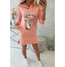 Ruha meghosszabbított hátsó és színes nyomtatott elülső MI64632 sárgabarack