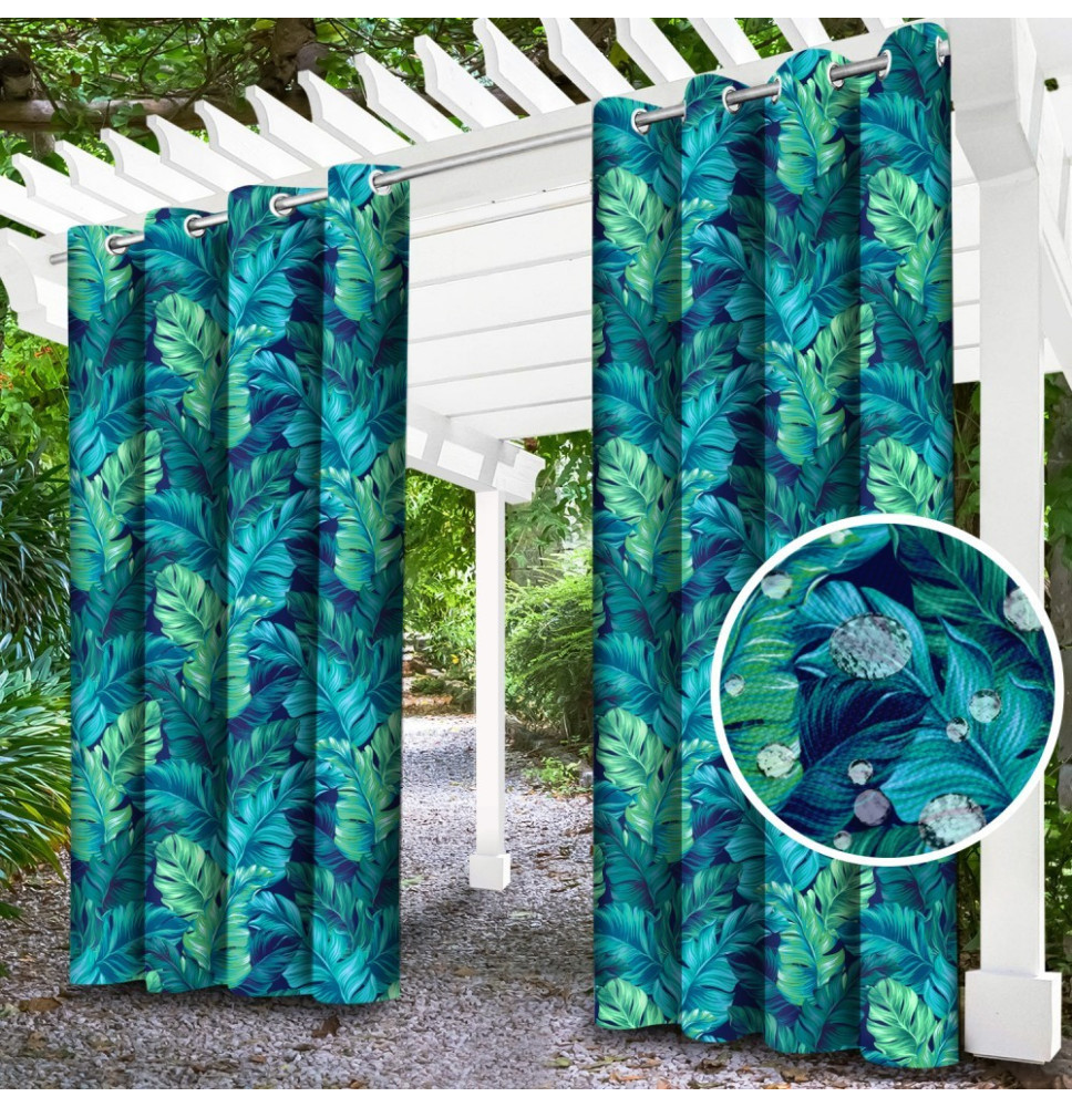 Kerti függöny a gyűrűk a teraszon MIG143C