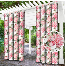 Kerti függöny a gyűrűk a teraszon MIG143C