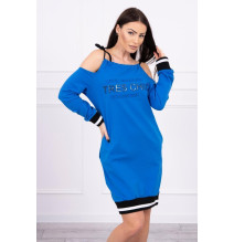 Dress Tres Chic MI62182 azúrkék