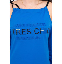 Dress Tres Chic MI62182 azúrkék