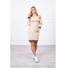 Dress Tres Chic MI62182 bézs