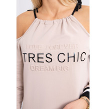 Dress Tres Chic MI62182 bézs
