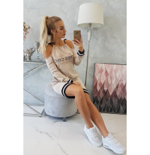 Dress Tres Chic MI62182 bézs