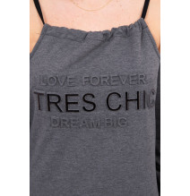 Dress Tres Chic MI62182 grafit