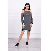 Dress Tres Chic MI62182 grafit