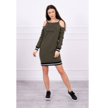 Dress Tres Chic MI62182 sötétzöld