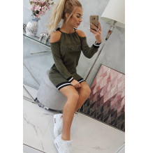 Dress Tres Chic MI62182 sötétzöld