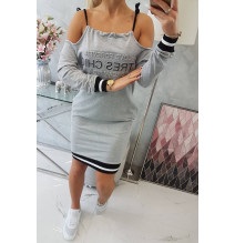 Dress Tres Chic MI62182 szürke