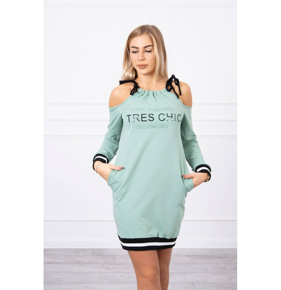 Dress Tres Chic MI62182 sötét menta