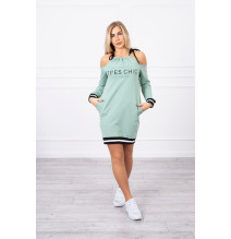 Dress Tres Chic MI62182 sötét menta
