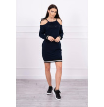 Dress Tres Chic MI62182 sötétkék