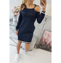 Dress Tres Chic MI62182 sötétkék