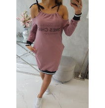 Dress Tres Chic MI62182 sötét rózsaszín