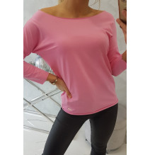 Póló, CASUAL MI8834 világos rózsaszín