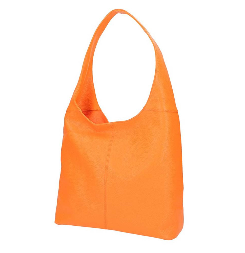 Narancssárga bőr kézitáska 590 KÉSZÜLT OLASZORSZÁGBAN